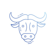 Buffalo vector icon