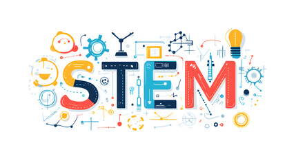 STEAM - science, technology, engineering, arts, mathematics. Education concept