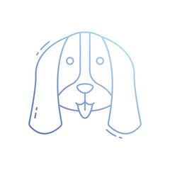 Dog vector icon