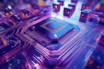 Fototapeta premium electronic circuit board
