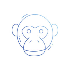 Monkey vector icon