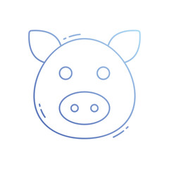 Pig vector icon