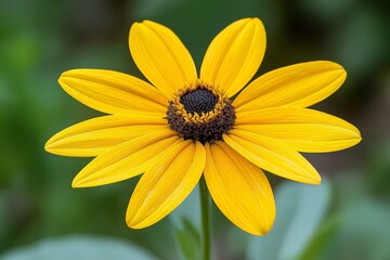 Bright yellow flower in full bloom showcasing vibrant petals and rich center