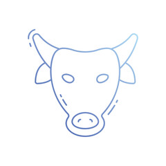 Bull vector icon