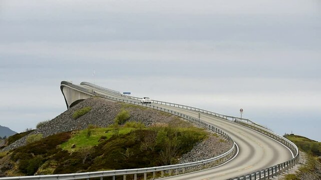 Die Atlantikstra&szlig;e in Norwegen	