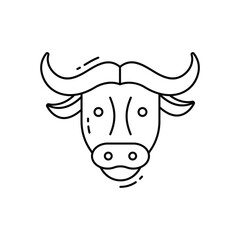 Buffalo vector icon