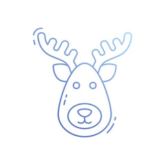 Reindeerv vector icon
