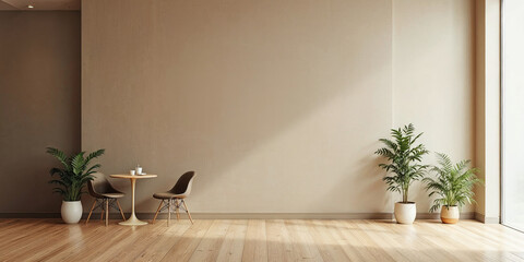 Fototapeta premium Modern, cozy cafe, coffee shop, coffee corner interior design with space for text