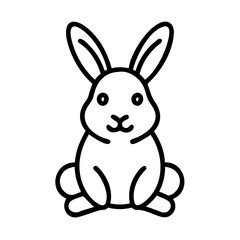 Obraz premium Bunny icon for Easter celebrations