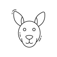 Kangaroo vector icon
