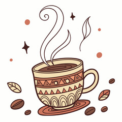 cup of coffee with heart