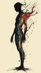 Fototapeta premium The Chameleon Shadow, Antisocial Personality Disorder