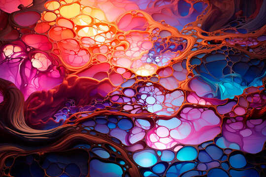 Surreal neuroplastic landscape depicting cognitive transformation and adaptability - Generative AI