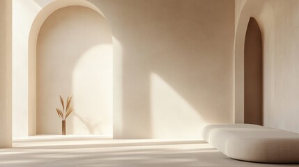 Minimalist composition, clean lines, neutral colors, high resolution, simple design.