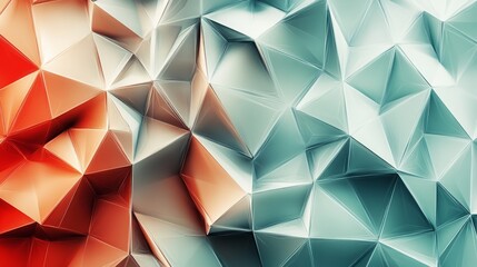 Fototapeta premium Polygonal background, squares, muted colors, minimalist design, low poly, clean look