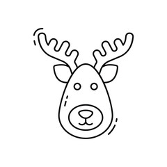Reindeerv vector icon