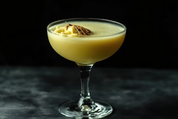 Pina Colada: Traditional Caribbean Rum Cocktail in a Glass