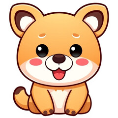 Obraz premium cute design emoticon animal stickers