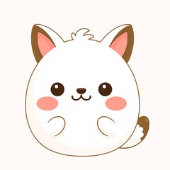 cute design emoticon animal stickers