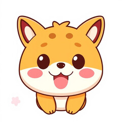 cute design emoticon animal stickers