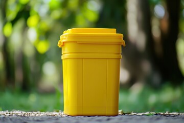 Sharps Container. Home Medical Waste Disposal for Needles and Biohazard Material