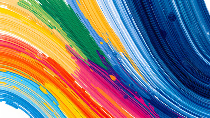 Abstract hand painted textured brush strokes. AI generated image, ai.