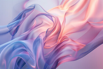 Obraz premium abstract colorful wave background. violet and orange geometrical background. smooth, silky, curve texture. close up wavy pattern. AI Generated