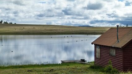High mountain arizona lake