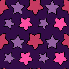 cute stars repetitve seamless chrismass pattern, paperwrap star pattern, 