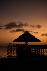 Zanzibar beach in November sunsets 
