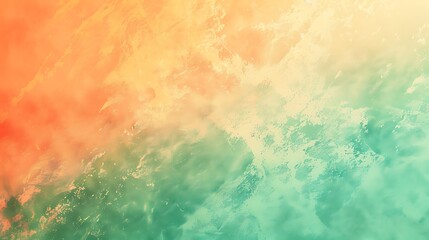 Obraz premium Abstract Watercolor Background: Orange, Yellow, and Green