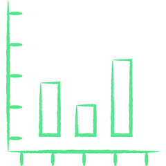 Analytics single line vector icon