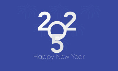 2025 vector. new year typography 2025. 2025 collection of happy new year