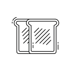 Toast vector icon