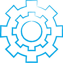 Gear icon single vector illustration