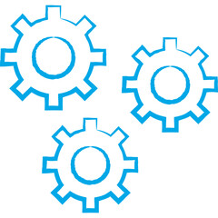 Gear icon single vector illustration