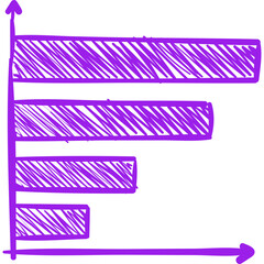 Stats icon single vector illustration