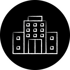 Building single illustration vector icon