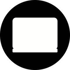 Laptop single illustration vector icon