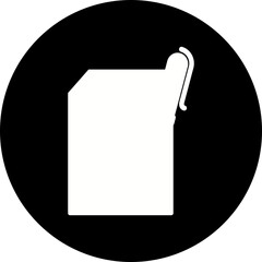 Paper icon single vector illustration