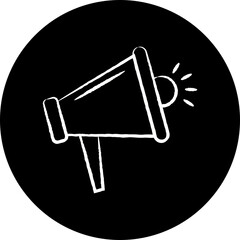 Megaphone icon single vector illustration