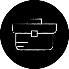 Briefcase icon single vector illustration