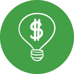 Bulb icon single vector illustration