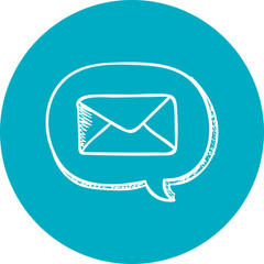 Chat icon single vector illustration