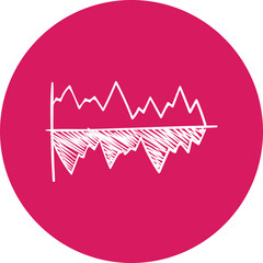 Stats icon single vector illustration