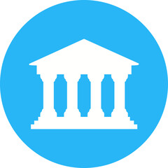 Bank icon single vector illustration