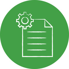 Page setting single illustration vector icon