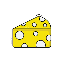 Cheese vector icon