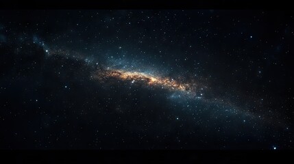 Fototapeta premium Stunning view of a spiral galaxy filled with vibrant stars and cosmic dust.