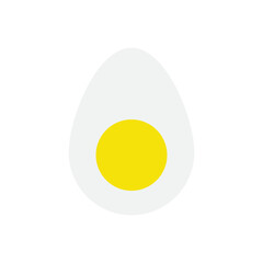 Boiled egg vector icon